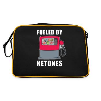 Keto Diète Ketogen Ketose Hydrates de carbone - Sac Retro - noir/or - Dos