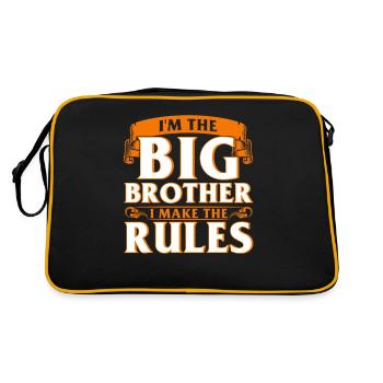 Frère aîné frère - Sac Retro - noir/or - Dos