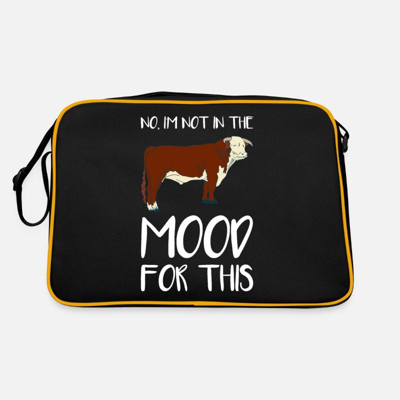 Funny cow saying about cattle as a gift Retro Bag