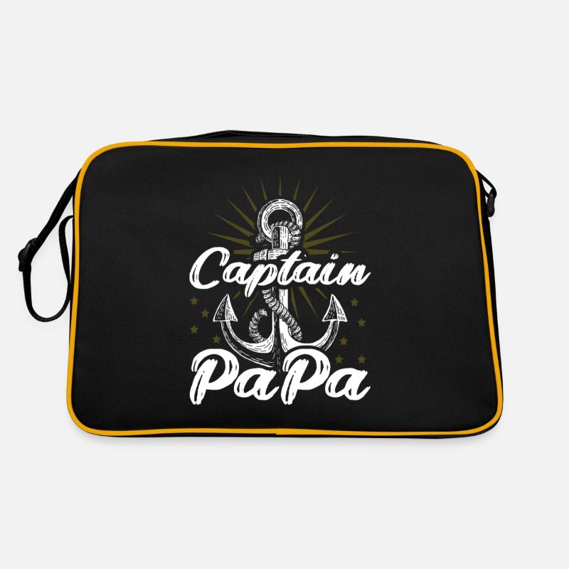 Father Sailor - Retro Bag - black/gold