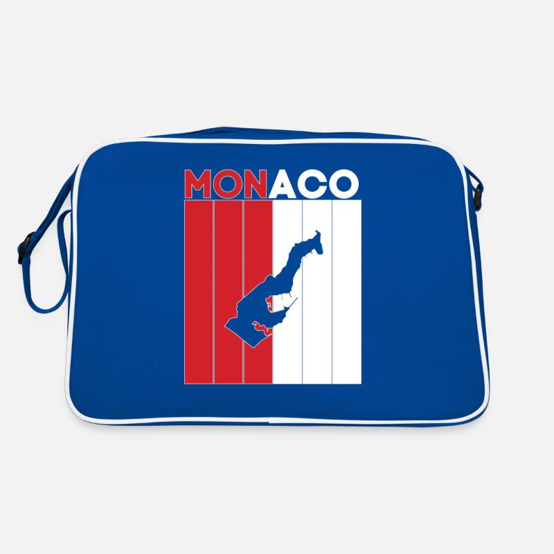 monaco Frontière nationale et pavillon Sac Retro
