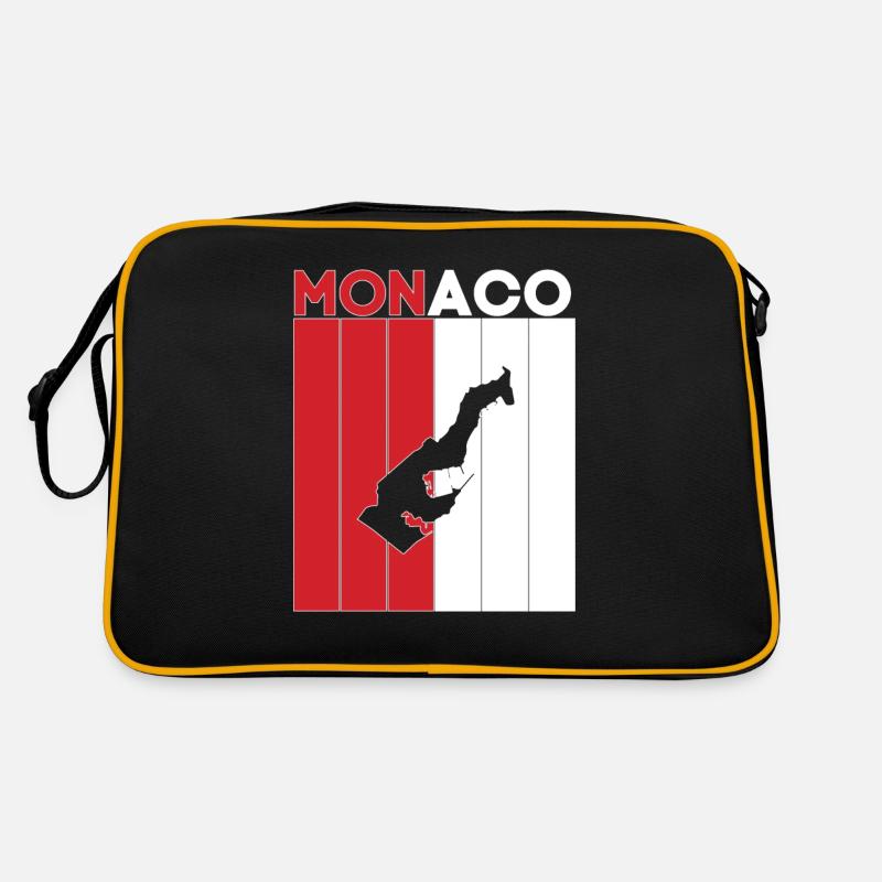 monaco Frontière nationale et pavillon Sac Retro