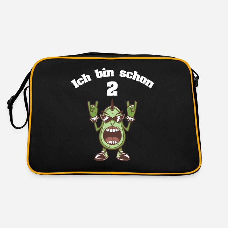 Ich bin schon 2 Jahre alt - Lustiges Avocado Retro Tasche