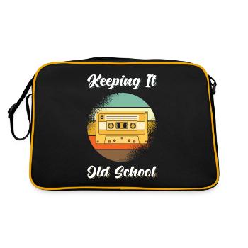 Cassette Retro 80s - Sac Retro - noir/or - Dos