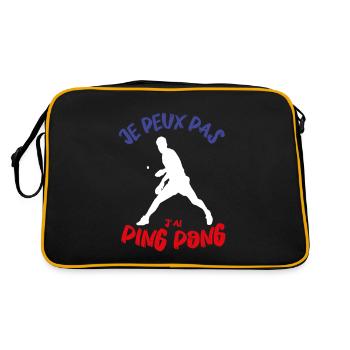 je peux pas j´ai Ping Pong - Sac Retro - noir/or - Dos