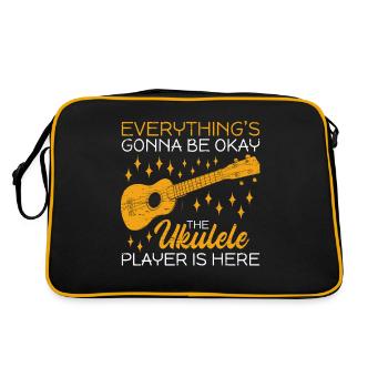 All right The ukulele player is here - Retro Bag - black/gold - Back