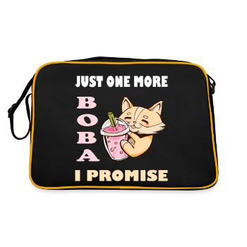Bubble Tea Bubble Bubble Tea Gift - Retro Bag - black/gold - Back