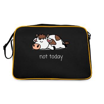 Not Today Vache Pas Aujourd’hui Sort - Sac Retro - noir/or - Dos