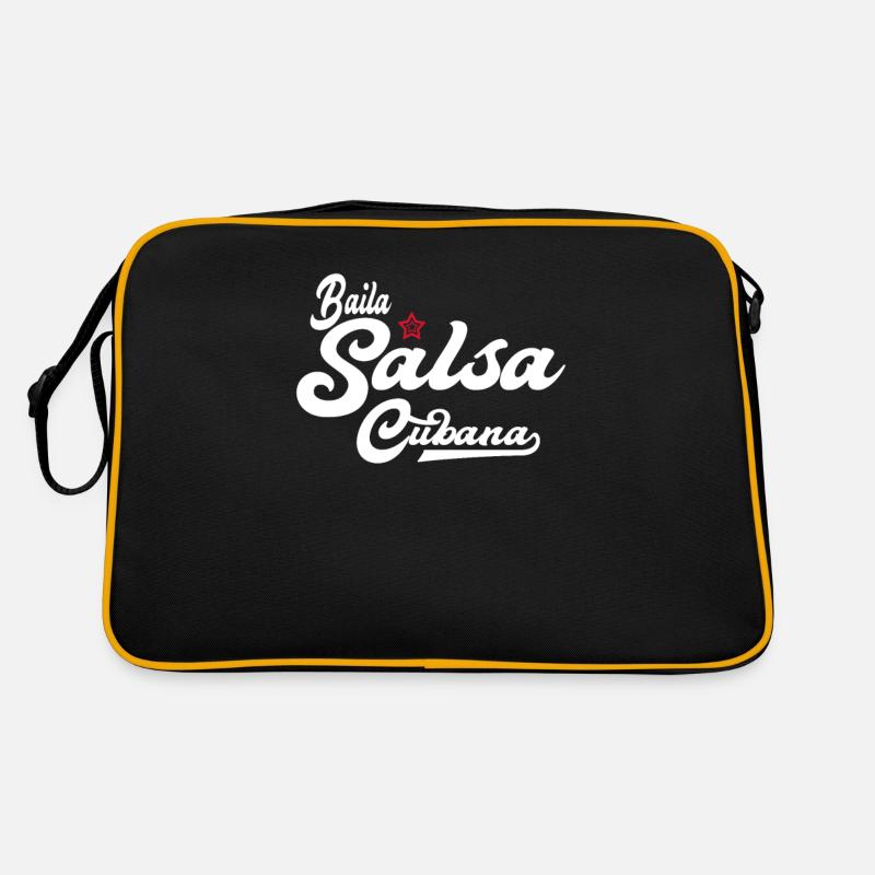 Danse Salsa Cubana Baila Salsa Cubana - Sac Retro - noir/or