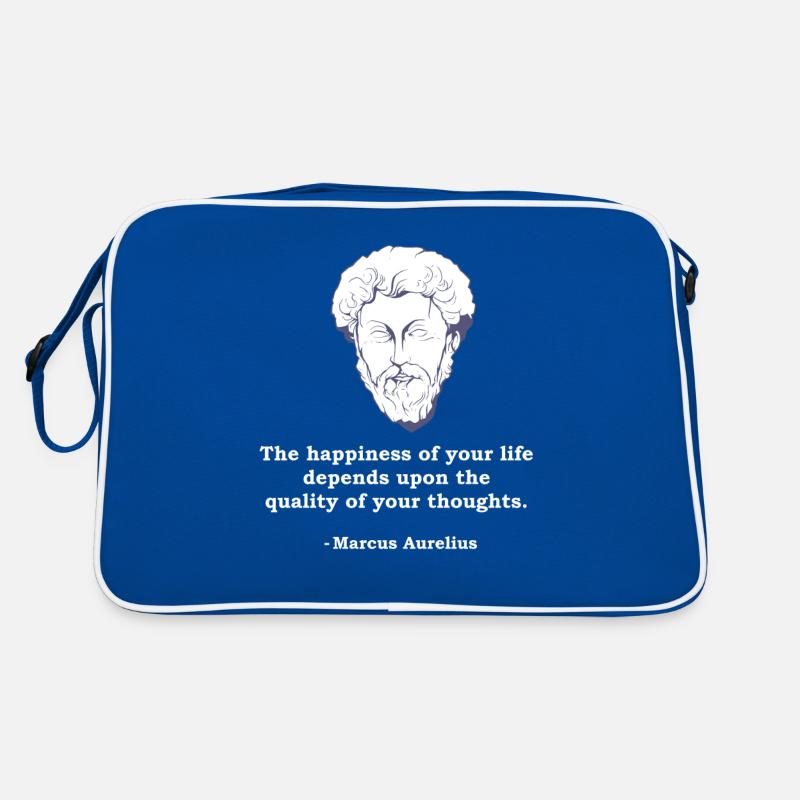 Marcus Aurelius Quote Philosophy Philosopher Stoic Retro Bag