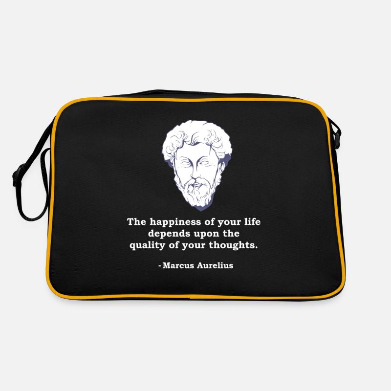 Marcus Aurelius Zitat Philosophie Philosoph Stoic Retro Tasche