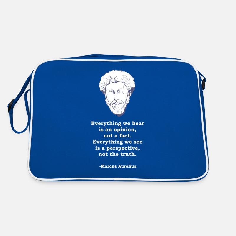 Marcus Aurelius Quote Philosophy Philosopher Stoic Retro Bag