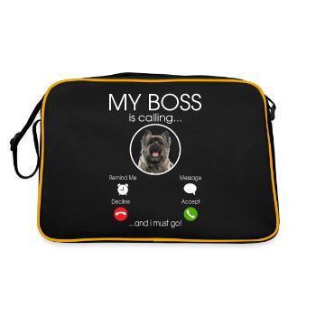 cairn terrier chien - Sac Retro - noir/or - Dos
