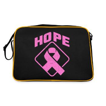 Cancer du sein Hope femmes cadeau pour l’espoir - Sac Retro - noir/or - Dos