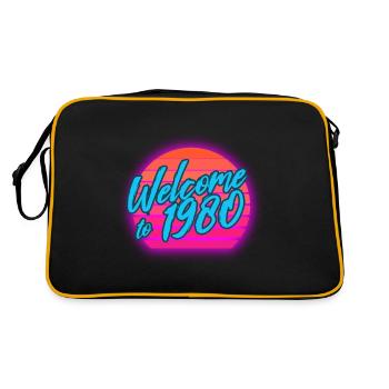 80s Vintage 80s Outfir 80s Retro 80s - Retro Bag - black/gold - Back