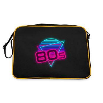 80s Theme Party 80s Outfir 80s Retro 80s - Retro Bag - black/gold - Back