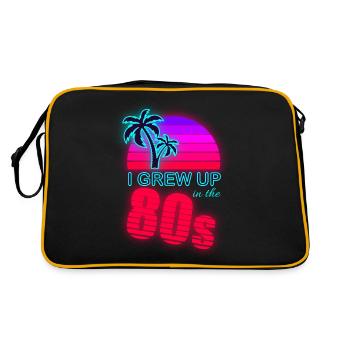 80s Retro 80s Outfir 80s Theme Party 80s - Retro Bag - black/gold - Back
