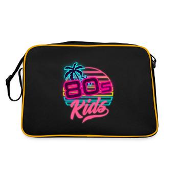 80s Kids 80s Outfir 80s Retro 80s - Retro Bag - black/gold - Back