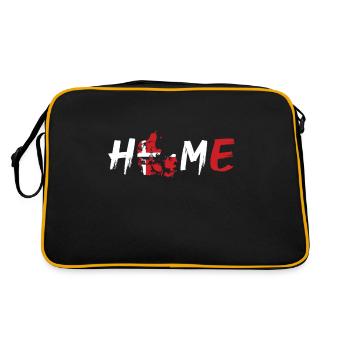 Dänemark Home - Retro Tasche - Schwarz/Gold - Hinten