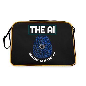 Artificial intelligence has led me to - Retro Bag - black/gold - Back