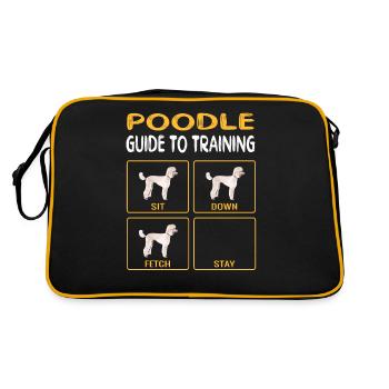 Poodle Guide To Training Dog Obedience - Retro Bag - black/gold - Back