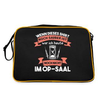 Krankenhaus Operationstechnische Assistentin - Retro Tasche - Schwarz/Gold - Hinten