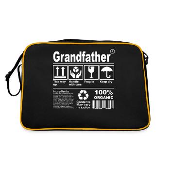 Grandfather Product Description Shirt - Retro Bag - black/gold - Back