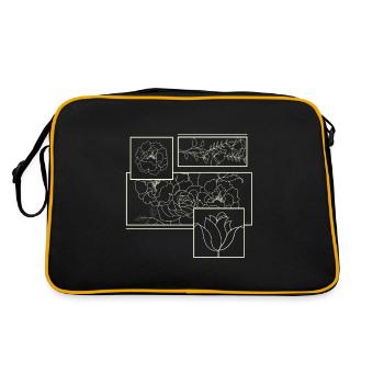 Black Roses Aesthetic Clothing Soft Grunge Clothes - Sac Retro - noir/or - Dos