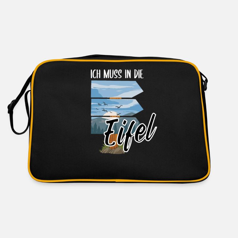 Lustiger Eifel Spruch als eiflerisches Geschenk Retro Tasche