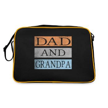 Papa et grand-père - Sac Retro - noir/or - Dos