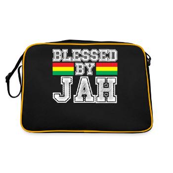 Reggae blessed - Retro Bag - black/gold - Back