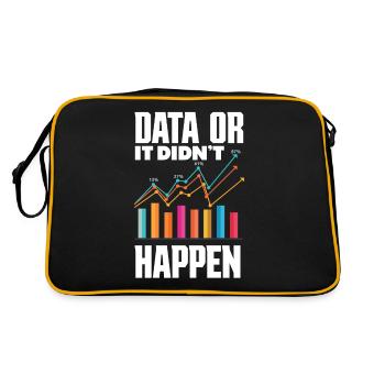 Data Analysis Data Technology Business Intelligence - Retro Bag - black/gold - Back