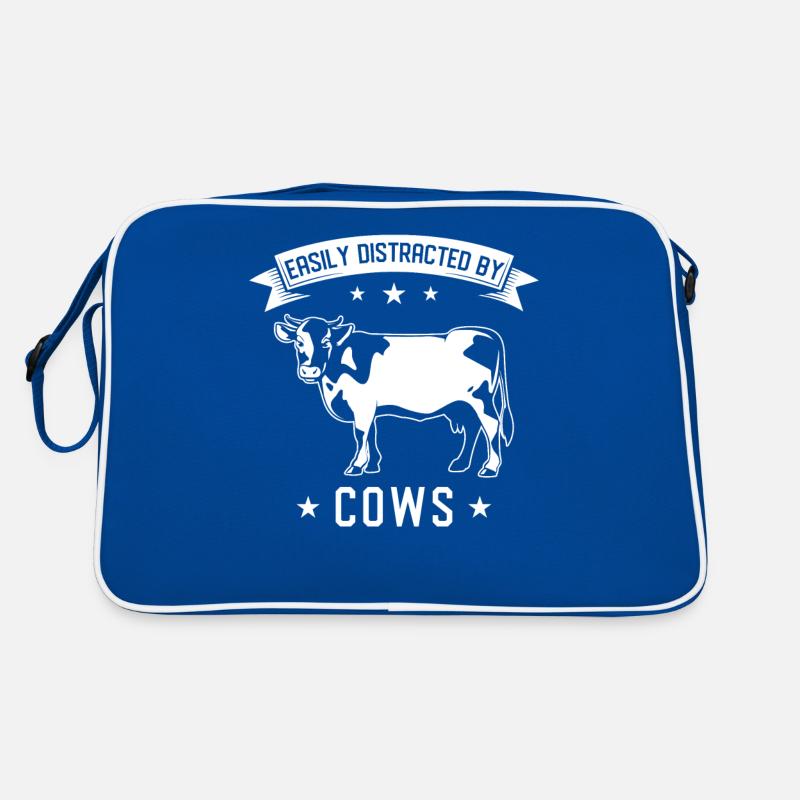 Kuh Kühe Spruch Retro Tasche