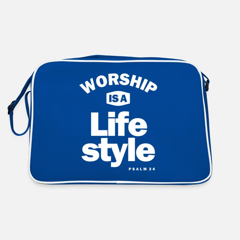 Le culte est un mode de vie | Conception chrétienne Sac Retro