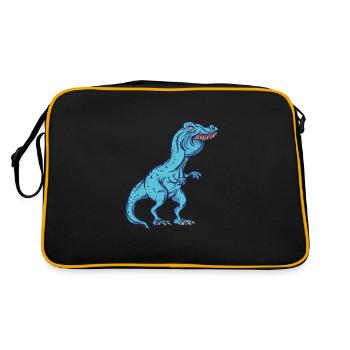 Funny dino meme TRex Tshirt party gift - Retro Bag - black/gold - Back