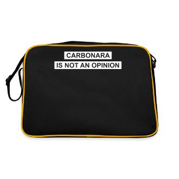 Carbonara n’est pas une opinion - Sac Retro - noir/or - Dos