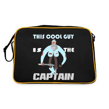 Captain Captain Sailing Gift - Retro Bag - black/gold - Back