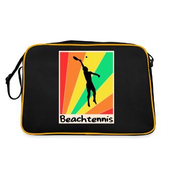 Beach tennis poster Tenis Playa - Retro Bag - black/gold - Back