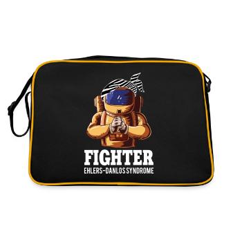 Ehlers Danlos Syndrome EDS Awareness Gift Warrior - Retro Bag - black/gold - Back