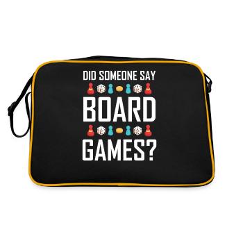 Jeu de société Jeu de société Joueur Cadeau de jeu de société - Sac Retro - noir/or - Dos