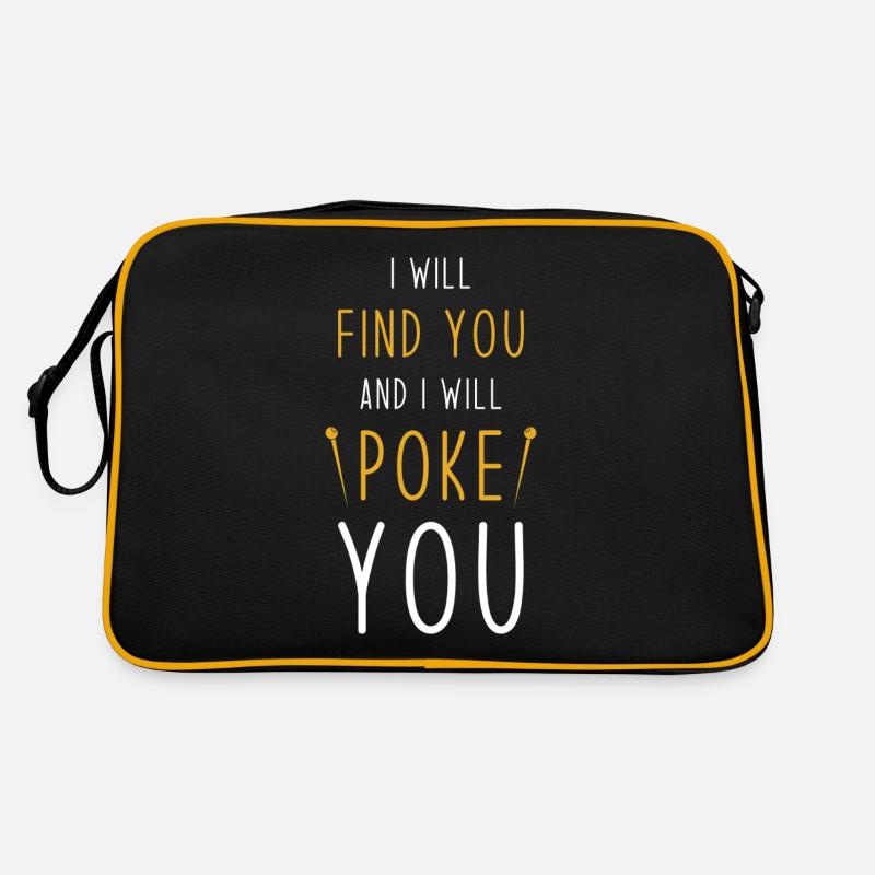 Poke meme annoyance stings Retro Bag