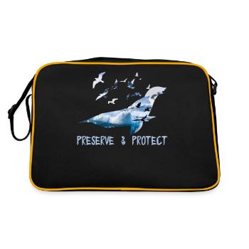 Preserve & Protect Environmental Protection Protection Seal - Retro Bag - black/gold - Back