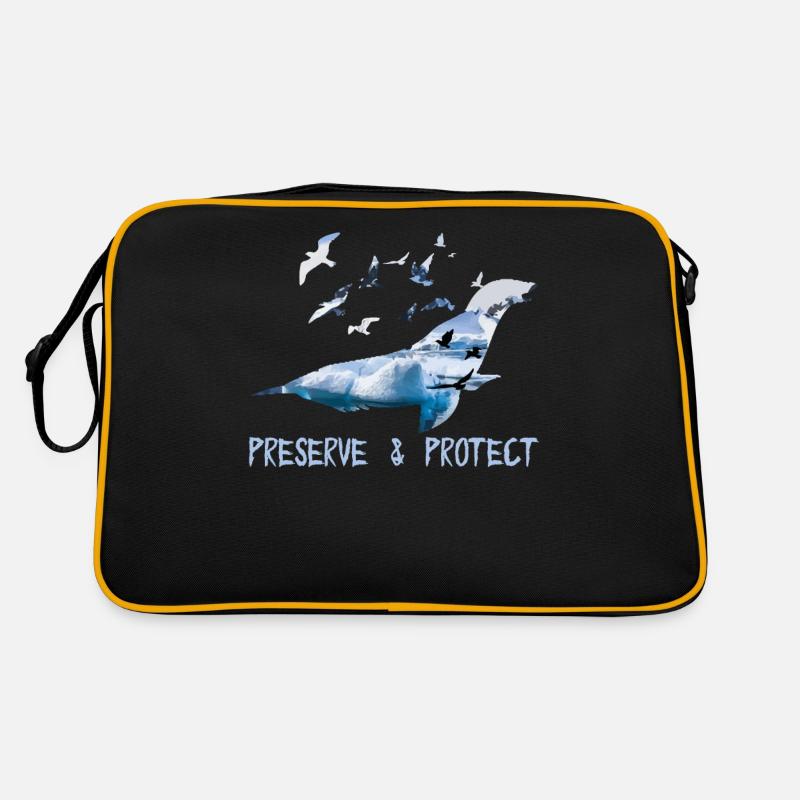 Preserve & Protect Protection de l’environnement Protection du climat Robbe - Sac Retro - noir/or