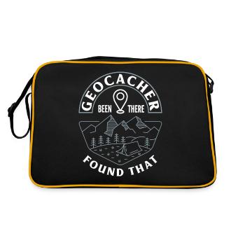 Geocacher Been There Found That Chasse au trésor - Sac Retro - noir/or - Dos