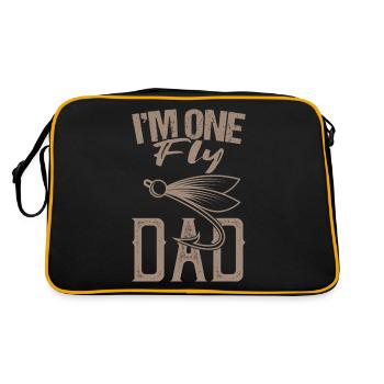 Pêche à la mouche Papa Angel Sort pêcheur papa - Sac Retro - noir/or - Dos