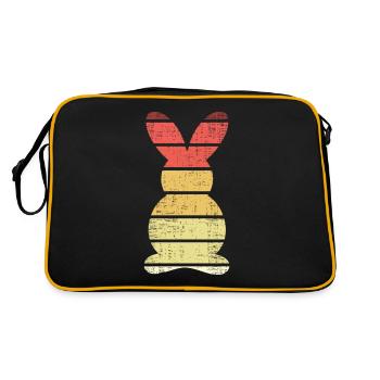 Vintage Rabbit Retro - Retro Bag - black/gold - Back