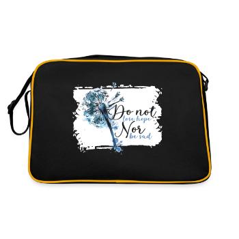 Pissenlit Pissenlit Fleur Sauvage - Sac Retro - noir/or - Dos