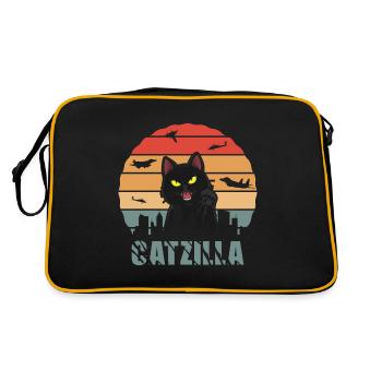 Chat Film Catzilla Chat Noir - Sac Retro - noir/or - Dos