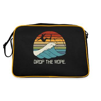 Drop The Rope Wake Surfing Wake Surf Wake Surfing - Retro Bag - black/gold - Back