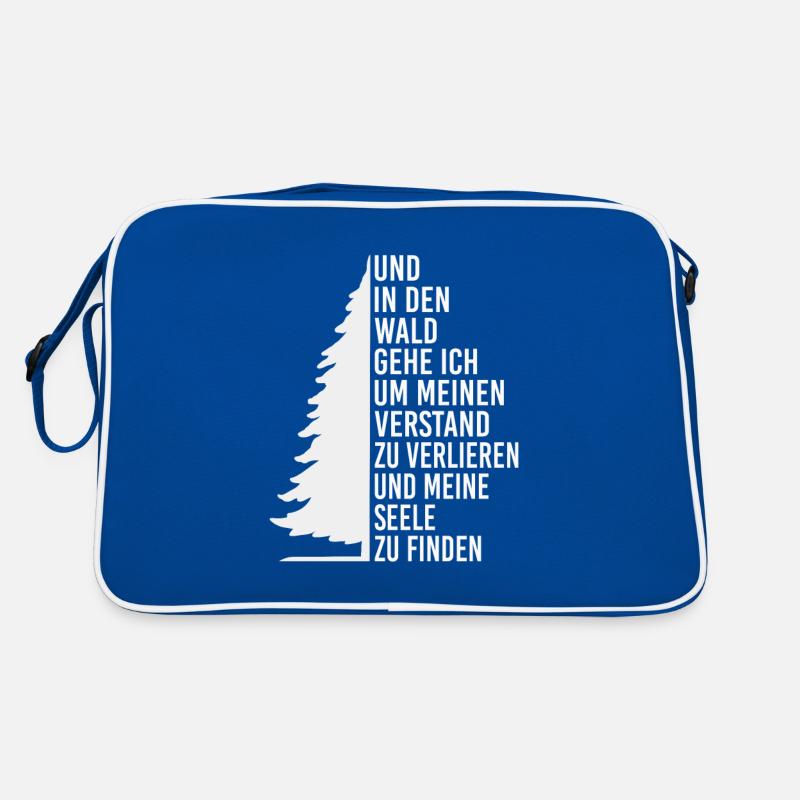 Wandern Bergsteiger Camping Wald Urlaub Retro Tasche